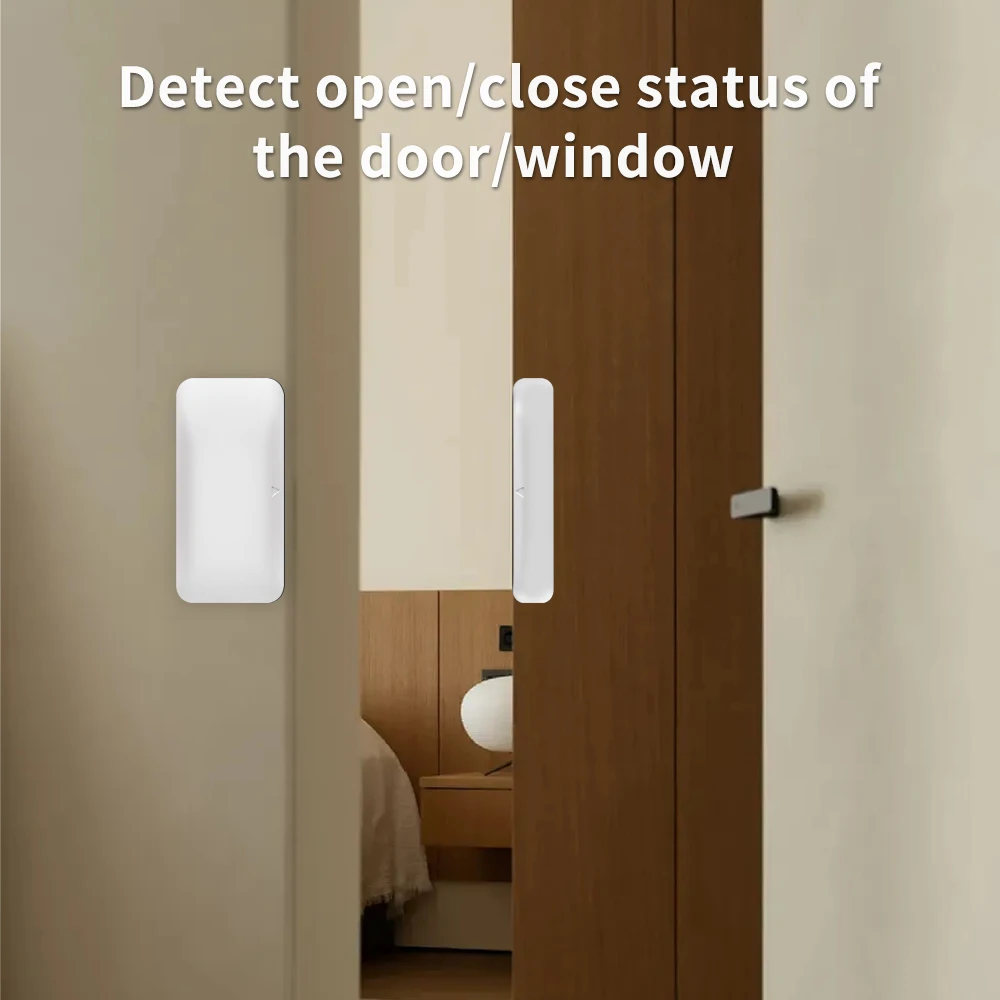 Capteur de porte/fenêtre sans fil, mini détecteur de porte intelligent pour la maison, système d'alarme de porte ouverte/fermée pour Alexa